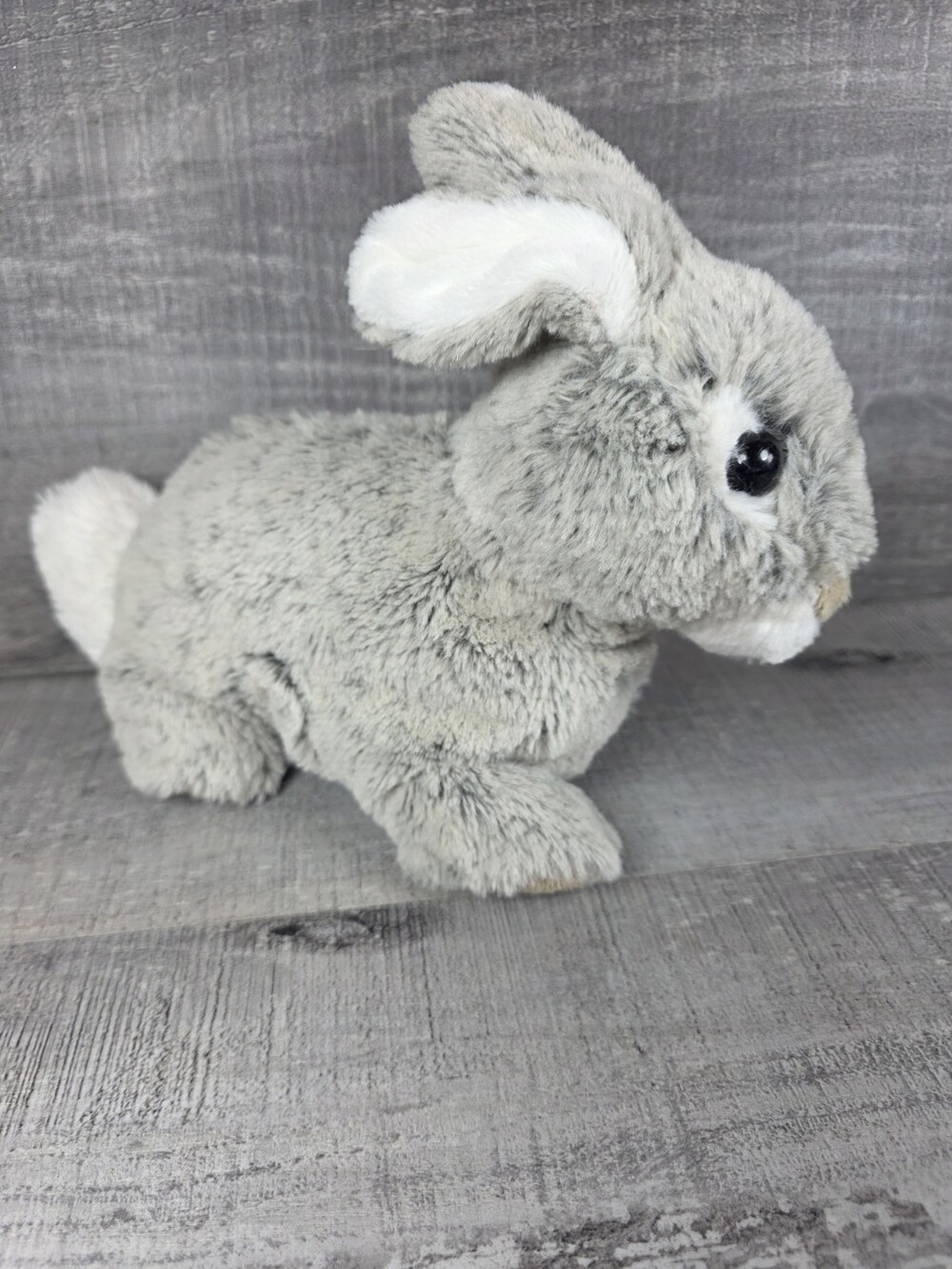 Melissa & Doug Brambles Bunny Rabbit Gray Stuffed Animal Realistic Plush 8" b19